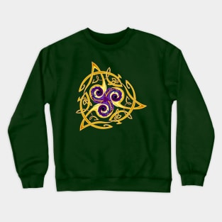 Golden Celtic knot pattern Crewneck Sweatshirt